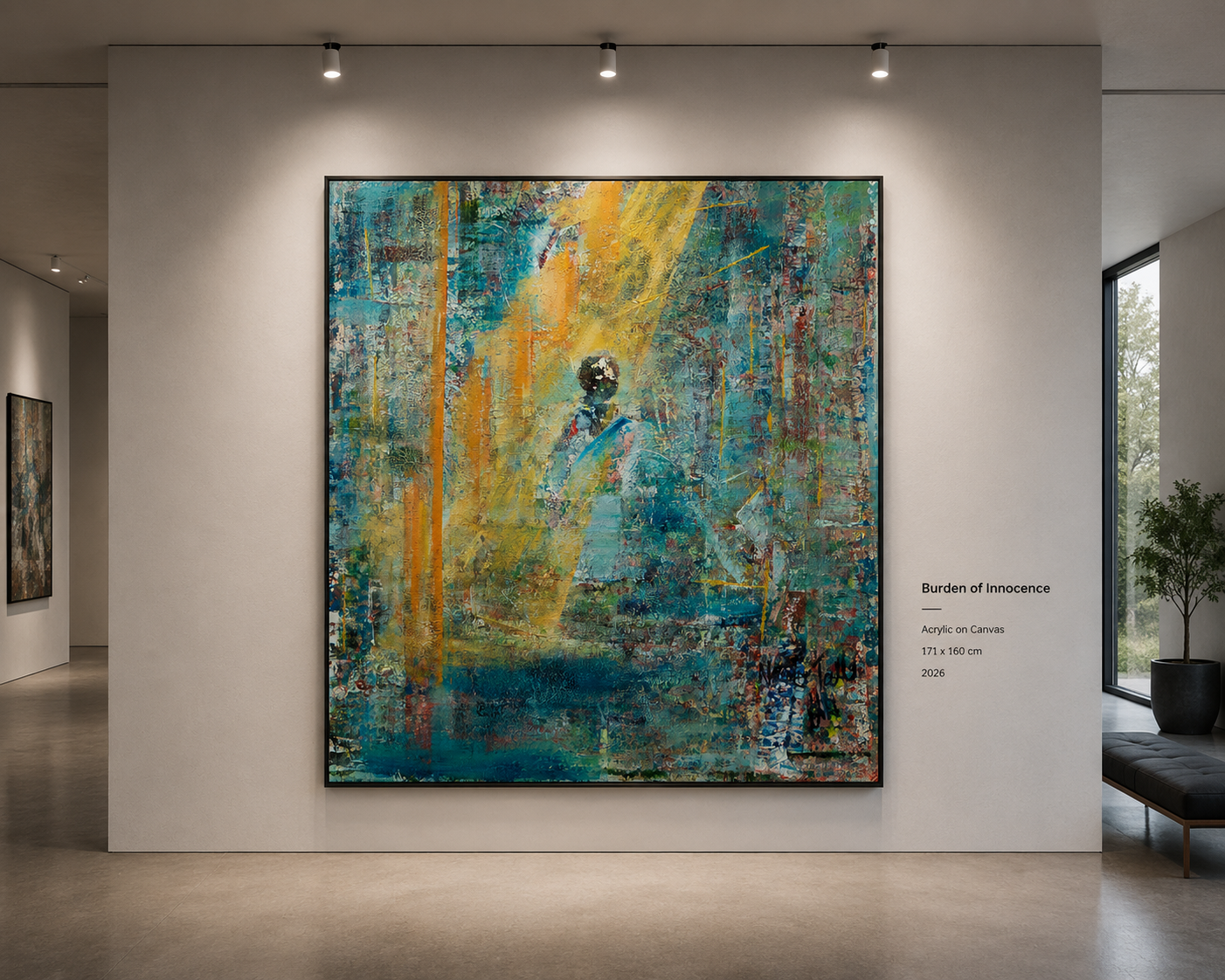 Burden of Innocence — Acrylic painting by Nestor Talla